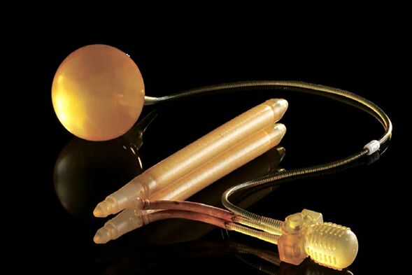 A phalloprosthesis to insert into the penis to increase its size