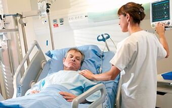 Finding a man in the hospital after a surgical penis enlargement