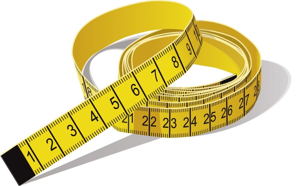 Tape to measure penis width before expansion
