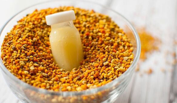 A man will keep himself in good shape by consuming royal jelly and royal jelly