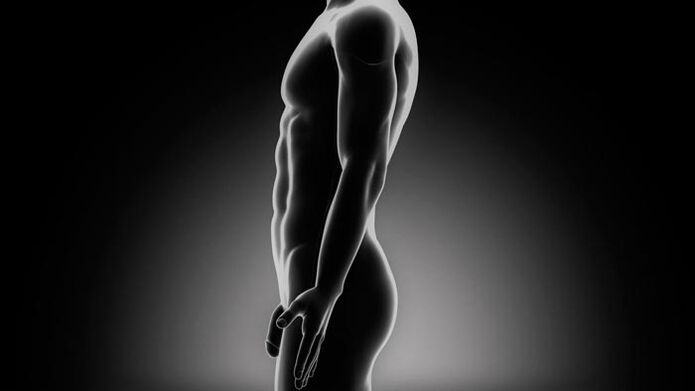Man exercises to enlarge his penis
